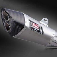 Yoshimura R-11 Slip On - Titanium Silencer / Carbon Dual-Exit End Cap - Road