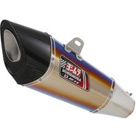 Yoshimura Titanium Blue R-11Sq With Carbon Single-Exit Coned End Cap Slip-On
