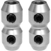 Demon Tweeks Anodised Cable Clamps - Colour: Silver