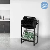 ECD Germany 29% Rabatt auf Getränkekistenregal 2 Kisten 47 x 31 x 755 cm Anthrazit