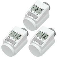 Eqiva 3er-Set Elektronischer Heizkörperthermostat Model L mit Boost-Funktion