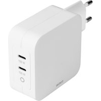 Deltaco 2-fach USB-C-Schnell-Ladegerät USBC-GAN03, 100 W mit Power Delivery