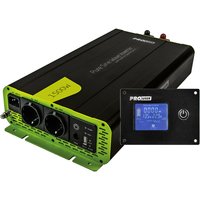 ProUser Spannungswandler PSI1500TX mit 1500 W, 12 V auf 230 V, mit Display und reiner Sinuswelle