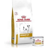 ROYAL CANIN Dog urinary S/O small 8 kg karma dla psów ras małych, ze schorzeniami dolnych dróg moczowych + Urinary 12 x 200g