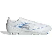 adidas F50 League Laceless FG/MG Blanc Bleu Gris Chaussures de football adidas F50 League FG