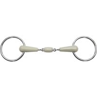 Gebiss mit 2 Ringen aus doppelt gebrochenem Flexi für Pferde Feeling Gebiss mit 2 Ringen aus doppelt gebrochenem Flexi für Pferde Feeling