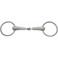 Gebiss mit 2 Ringen aus gebrochenem Flexi für Pferde Feeling Gebiss mit 2 Ringen aus gebrochenem Flexi für Pferde Feeling
