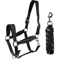 Set aus Halfter und Longiergurt für Pferde Horka EP Crystals & Pearls Set aus Halfter und Longiergurt für Pferde Horka EP Crystals & Pearls