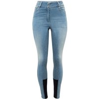 Reithose aus jeans Full Grip und hoher Bund Damen Horze Kaia Reithose aus jeans Full Grip und hoher Bund Damen Horze Kaia