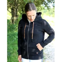 Sweatshirt Kapuzenpullover Reiten Frau Ju & Pa Mandy compatible hélite Sweatshirt Kapuzenpullover Reiten Frau Ju & Pa Mandy compatible hélite