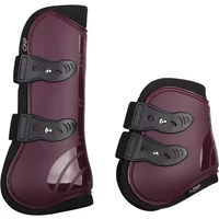 Set aus Vordergamaschen für Pferde und offenen Kugelschützern QHP Set aus Vordergamaschen für Pferde und offenen Kugelschützern QHP