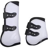 Set aus Vordergamaschen für Pferde und offenen Kugelschützern QHP Set aus Vordergamaschen für Pferde und offenen Kugelschützern QHP