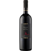 Poggio delle Faine Rosso, Toscana IGT, 6 Flaschen in Holzkiste, Toskana, 2017, Rotwein