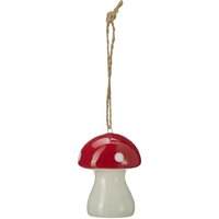 HOME STORY Baumanhänger Pilz rot Dolomite Maße cm H 6 Ø 45 Weihnachten Höffner