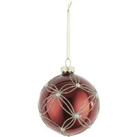 HOME STORY Weihnachtsbaumkugel rot GlasAluminium Ø 8 Weihnachten Höffner