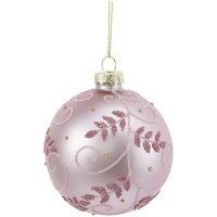 HOME STORY Weihnachtsbaumkugel rosapink GlasAluminium Ø 8 Weihnachten Höffner