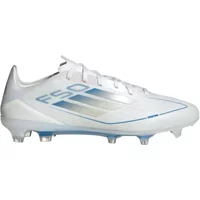 adidas F50 Pro FG Blanc Bleu Gris Chaussures de football adidas Pro FG