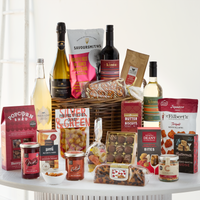 Gourmet Banquet Hamper | Luxury Food and Drink Gift Basket with Prosecco Wine Chocolates Savoury Snacks and Coffee