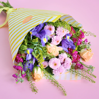 The Perfect Little Sprinkle of Joy | Colourful Mixed Posy Bouquet | Fresh Seasonal Flowers | Birthday or Celebration Gift