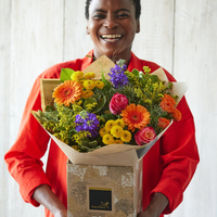 Bright Handcrafted Thank You Bouquet at Interflora Flowers Bright Handcrafted Thank You Bouquet.