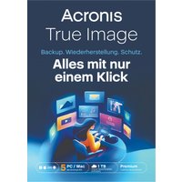 Acronis True Image Premium - 5 Computers + 1 TB Acronis Cloud Storage - 1 year subscription - ESD-Download