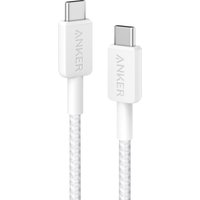 Anker 322 USB-C auf USB-C Kabel 60W 90cm geflochten weiß