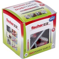 fischer DuoPower 10x80 S Dübel mit Schrauben 10 x 80 mm, 10 Stück
