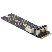 Adapter M.2 Key B Stecker zu SATA 7 Pin vertikal