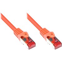 GoodConnections Patchkabel mit Rastnasenschutz, Cat. 6, S/FTP, PiMF, PVC, 250MHz, orange, 30m,