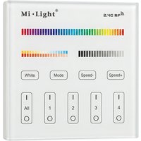 LED Fernbedienung Smart Panel RGB-WW (RGB-CCT) 4 Zonen *Milight/Miboxer*