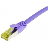 Synergy21 Patchkabel RJ45, CAT6A 500Mhz, 10m, lila, S-STP(S/FTP), TPE/LSZH(Ultraflex), AWG26, mit CAT7 Rohkabel,