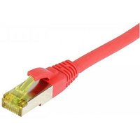 Synergy21 Patchkabel RJ45, CAT6A 500Mhz, 7,5m, rot, S-STP(S/FTP), TPE/LSZH(Ultraflex), AWG26, mit CAT7 Rohkabel,