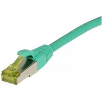 Synergy21 Patchkabel RJ45, CAT6A 500Mhz, 10m, grün, S-STP(S/FTP), TPE/LSZH(Ultraflex), AWG26, mit CAT7 Rohkabel,