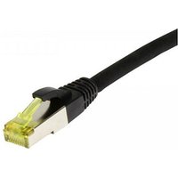 Synergy21 Patchkabel RJ45, CAT6A 500Mhz, 25m, schwarz, S-STP(S/FTP), TPE/LSZH(Ultraflex), AWG26, mit CAT7 Rohkabel,