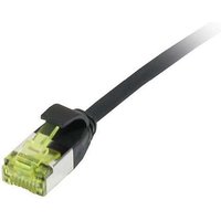 Synergy21 Patchkabel RJ45, CAT6A 500Mhz, 1,5m, schwarz, U/FTP, slimline rund d=3,8mm, TPE/LSZH(Superflex), AWG32, mit CAT7 Rohkabel,