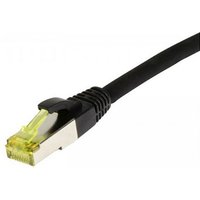 Synergy21 Patchkabel RJ45, CAT6A 500Mhz, 10m, schwarz, S-STP(S/FTP), TPE/LSZH(Ultraflex), AWG26, mit CAT7 Rohkabel,