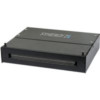Synergy21 Keystone, Modulträger, Patchpanel für 12x TP-Modul, Aufputz, Metallklappbox(Consolidation Point Box), Schwarz