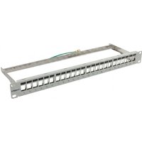 Synergy21 Keystone, Modulträger, 19Patchpanel für 24xTP-Modul, 1HE(t 94mm), Lichtgrau, V31