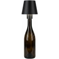 Synergy 21 LED Tischleuchte Akku für Flaschen, outdoor IP54, Touch Switch dimmbar, schwarz
