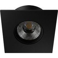 Synergy 21 LED Deckeneinbauspot Helios schwarz, quadratisch, warmweiß