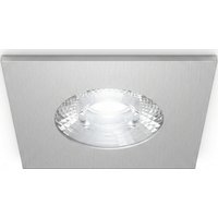 Synergy 21 LED Deckeneinbauspot Helios silber, quadratisch, neutralweiß