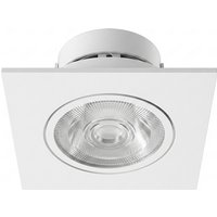 Synergy 21 LED Deckeneinbauspot Helios weiß, quadratisch+schwenkbar, warmweiß