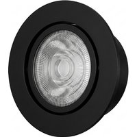 Synergy 21 LED Deckeneinbauspot Helios schwarz, rund+schwenkbar, neutralweiß