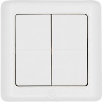 Shelly · Plug & Play · Blu ZB Wall Switch 4 · Wandtaster · 4-fach · 16 Aktionen · Bluetooth · Zigbee · Batterie · Weiß