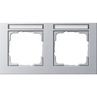 Gira 109225 Rahmen 2f BSF Farbe alu E2 waagerecht