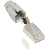 Good Connections RJ45 Netzwerkstecker ges. Cat.6A grau 50x