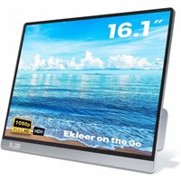 EKLEER 16"" Portable LCD Display USB Type-C ink. Travel Pouch