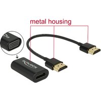DeLOCK 0.15m, HDMI/VGA