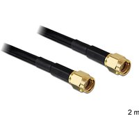 DeLOCK RP-SMA - RP-SMA, 2m coaxial cable