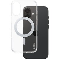 PanzerGlass CAREâ„¢ by ® Case Transparent w. Silver Kickstand & MagSafe iPhone 16 mobile phone case